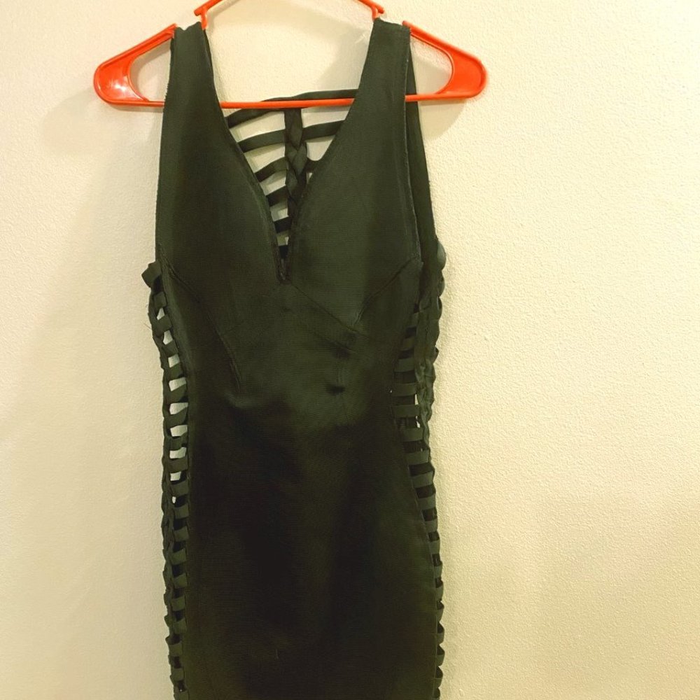 W.O.W Black Bandage Sideout Dress